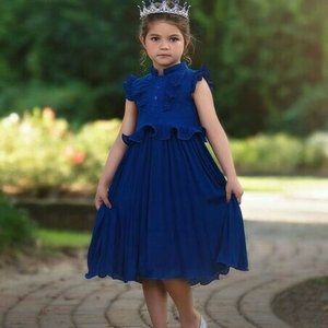 NWT Trish Scully Cobalt Blue Lucia dress